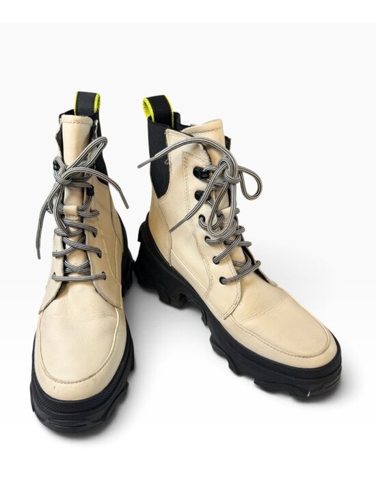 Sorel Shoes - SOREL Womens Brex Chelsea Waterproof Boots~Size 6.5~Chalk/Black/Green P7 10